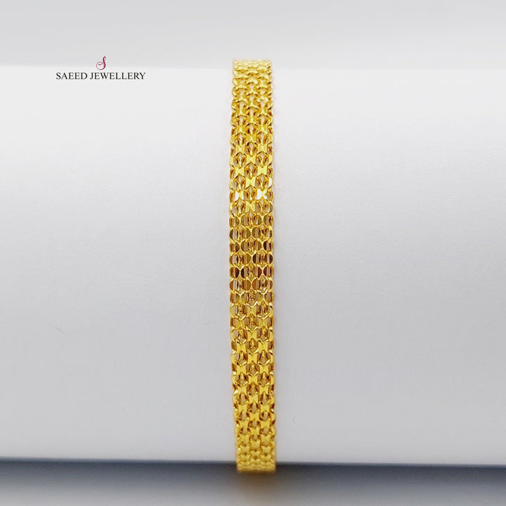 Fancy Bracelet  Made Of 21K Yellow Gold by Saeed Jewelry-29756