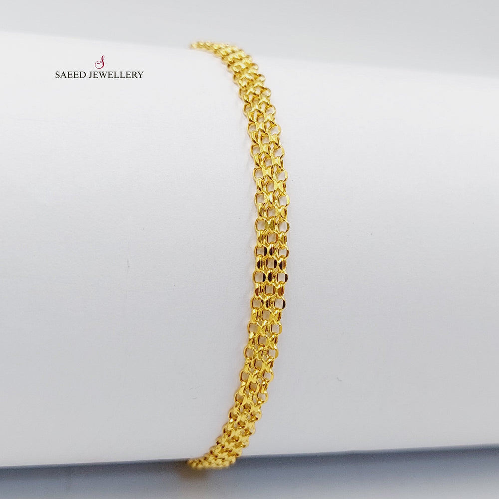 Fancy Bracelet  Made Of 21K Yellow Gold by Saeed Jewelry-29757