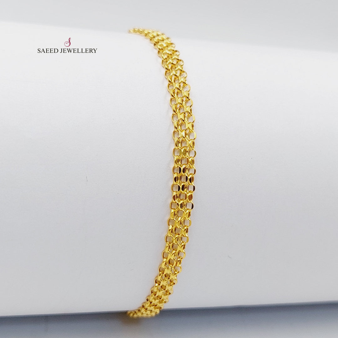 Fancy Bracelet  Made Of 21K Yellow Gold by Saeed Jewelry-29757