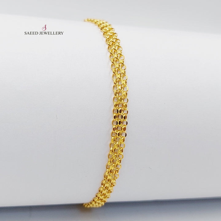 Fancy Bracelet  Made Of 21K Yellow Gold by Saeed Jewelry-29757