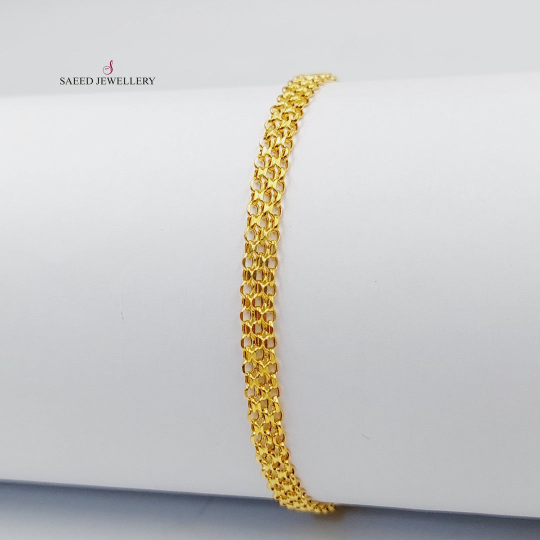 Fancy Bracelet  Made Of 21K Yellow Gold by Saeed Jewelry-29757