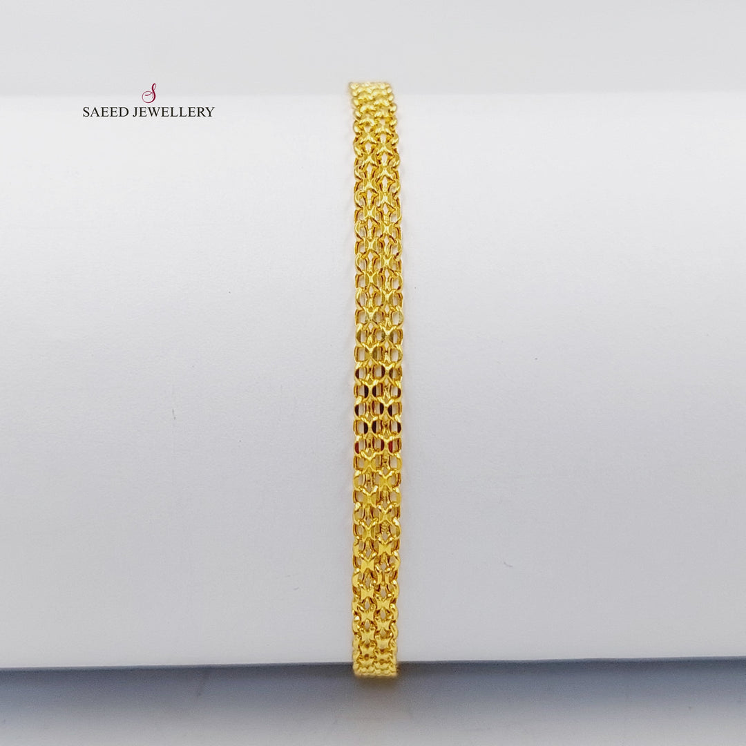 Fancy Bracelet  Made Of 21K Yellow Gold by Saeed Jewelry-29757
