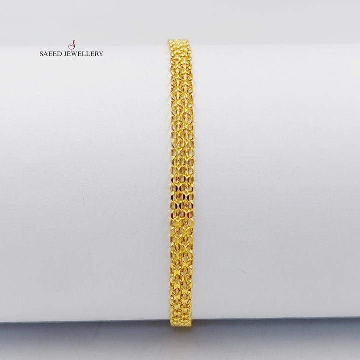 Fancy Bracelet  Made Of 21K Yellow Gold by Saeed Jewelry-29757