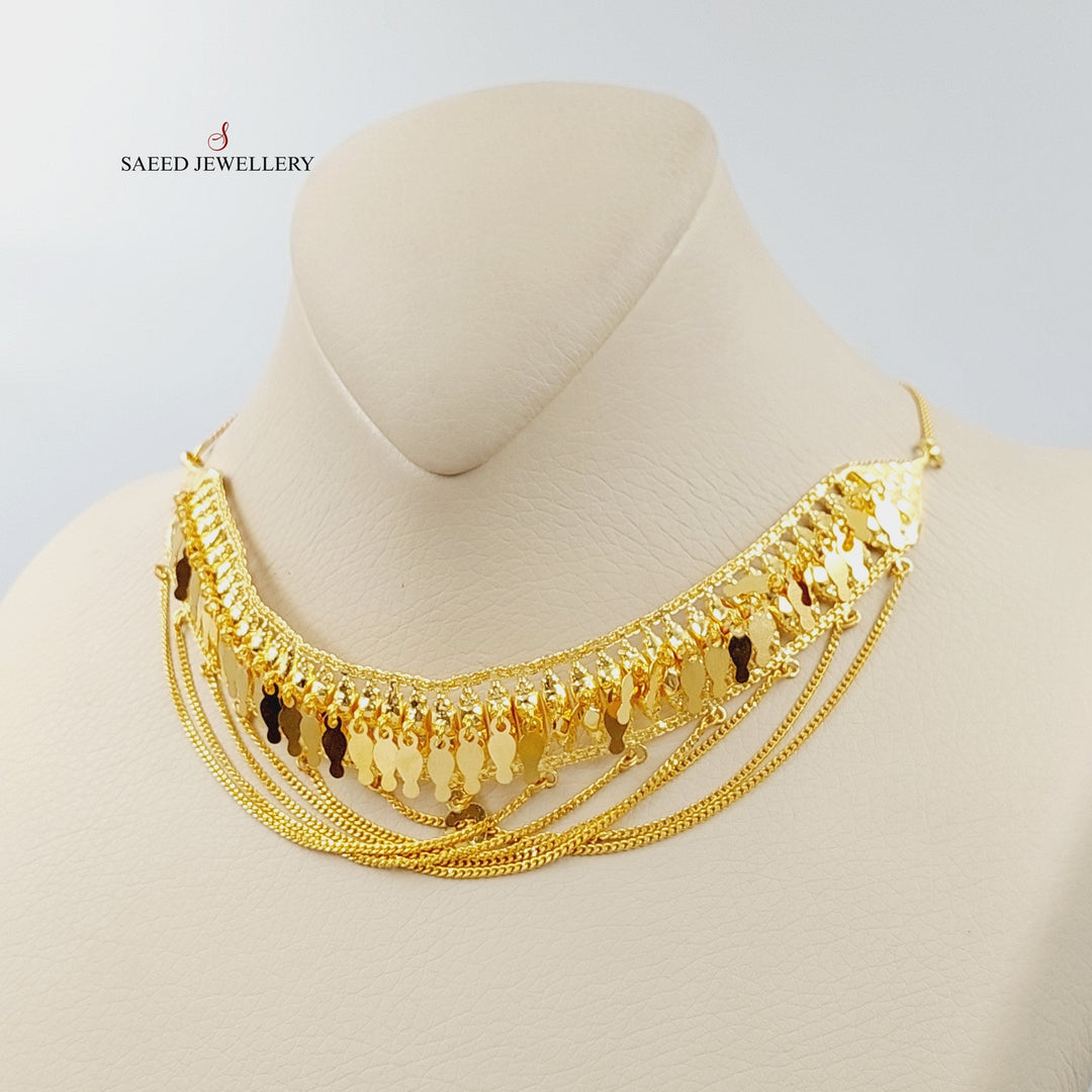 Fancy Choker Necklace  Made Of 21K Yellow Gold by Saeed Jewelry-28701