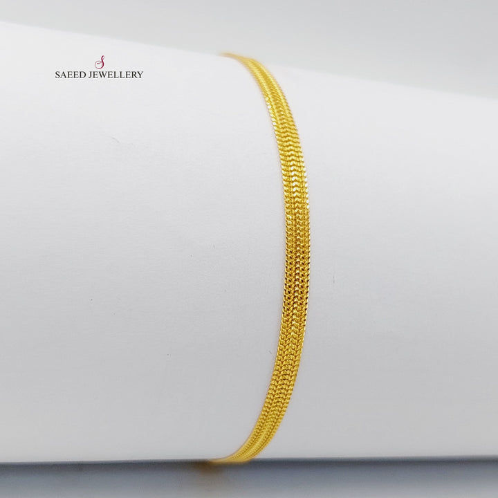 Fancy Malaysian Bracelet  Made Of 21K Yellow Gold by Saeed Jewelry-29721