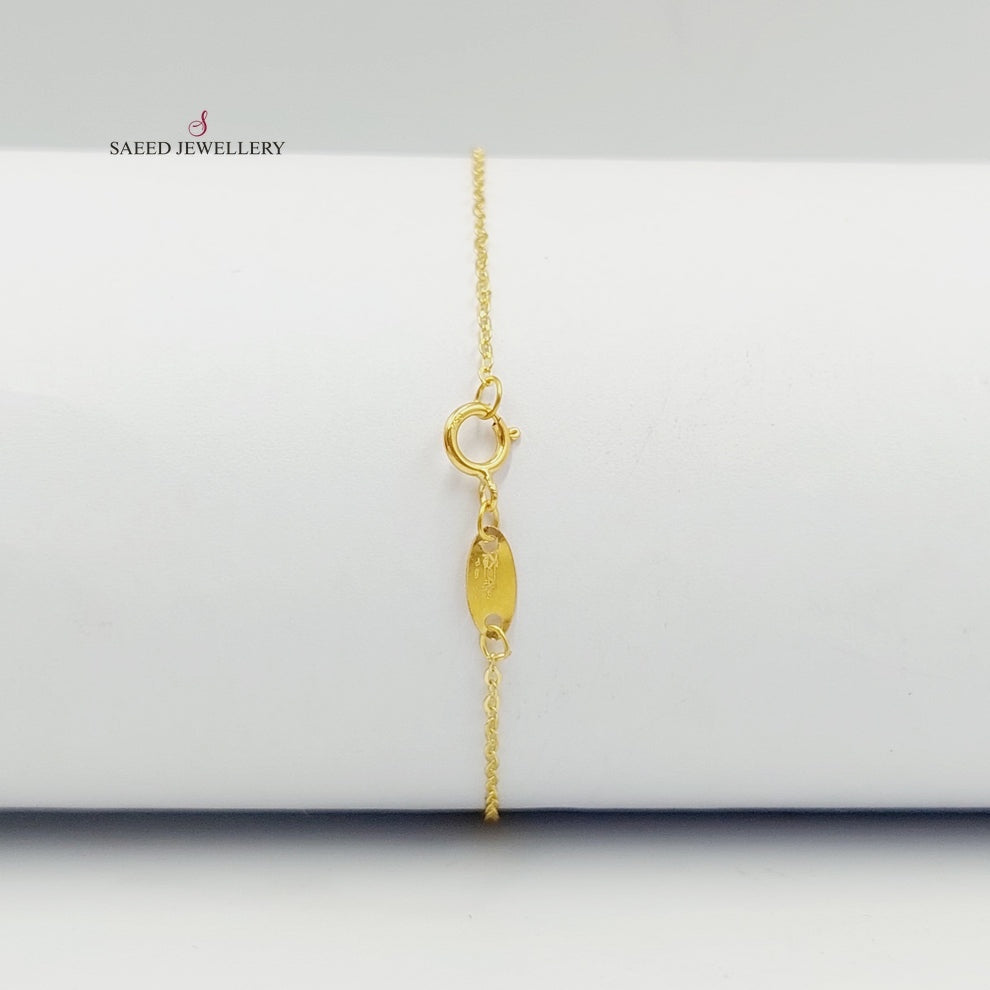 Figaro Bracelet  Made Of 18K Yellow Gold by Saeed Jewelry-29633
