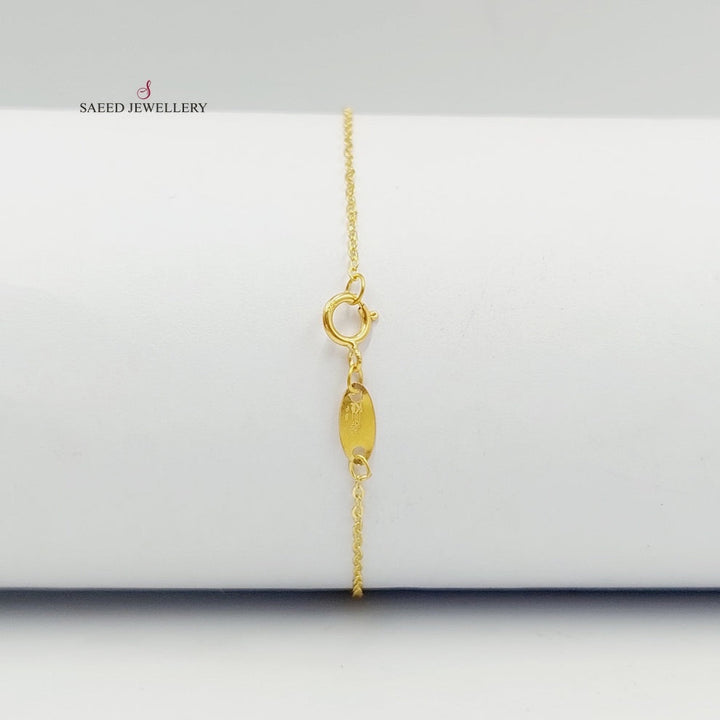 Figaro Bracelet  Made Of 18K Yellow Gold by Saeed Jewelry-29633