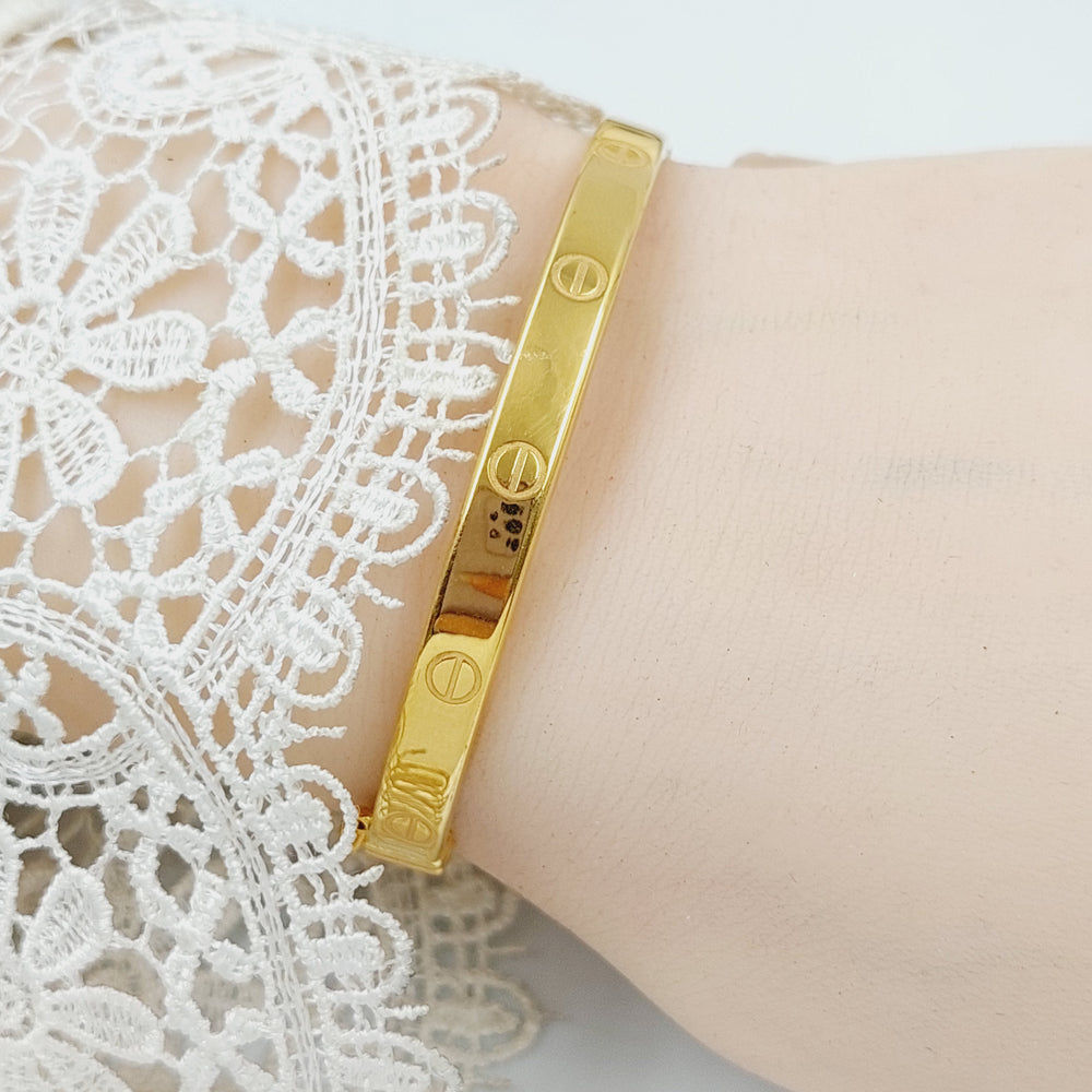 Figaro Bracelet  Made Of 21K Yellow Gold by Saeed Jewelry-28898