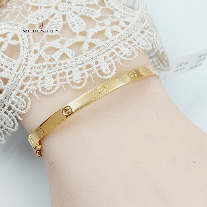 Figaro Bracelet  Made Of 21K Yellow Gold by Saeed Jewelry-29047