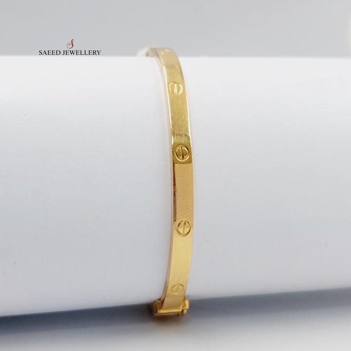 Figaro Bracelet  Made Of 21K Yellow Gold by Saeed Jewelry-29047
