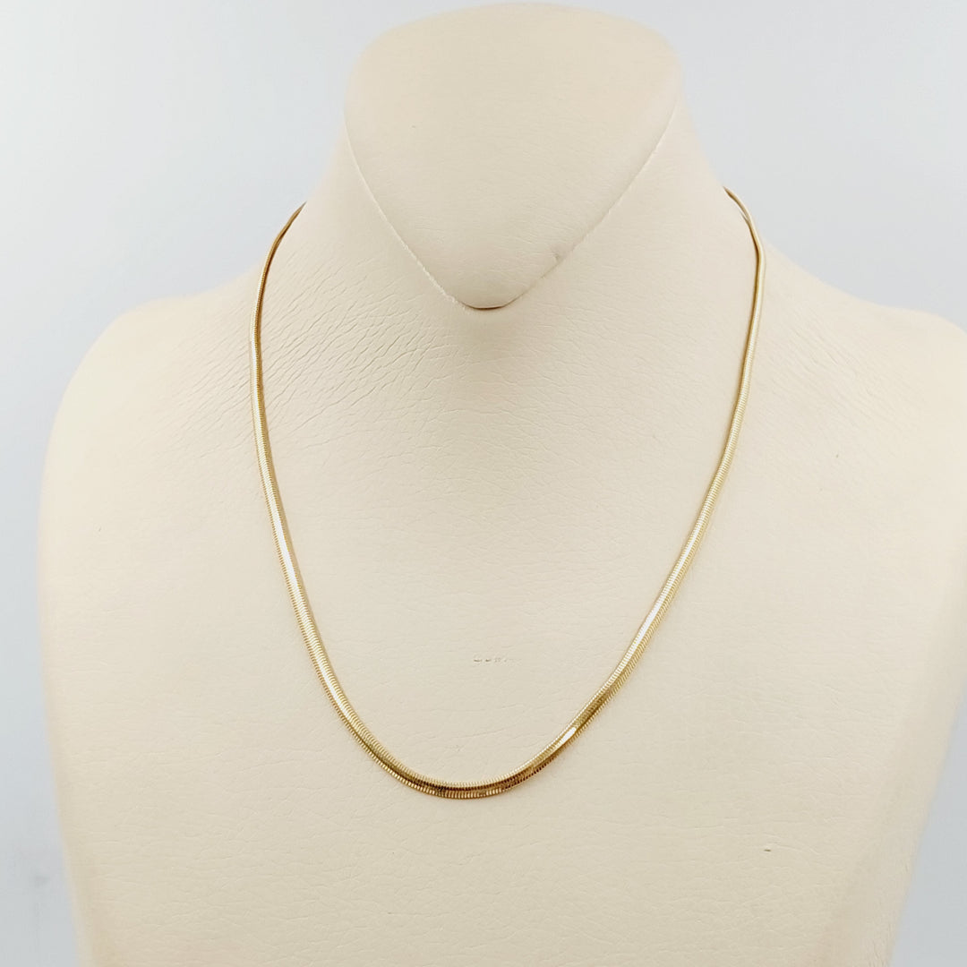 Flat Chain 40cm Made Of 18K Yellow Gold
<br><br> by Saeed Jewelry-29356