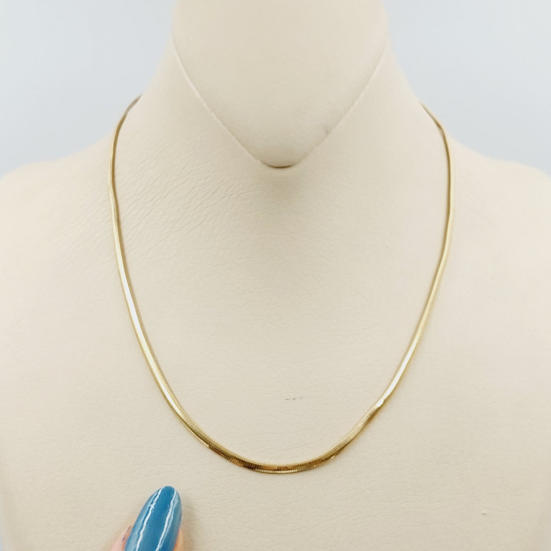 Flat Chain 40cm Made Of 18K Yellow Gold
<br><br> by Saeed Jewelry-29356