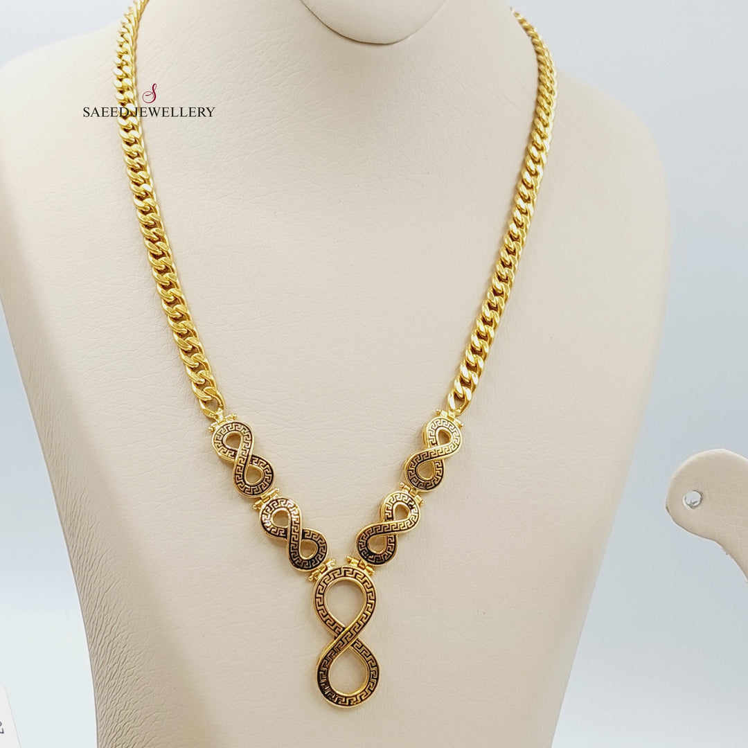 Four Pieces Infinity Set Made of 21K Yellow Gold  by Saeed Jewelry-13654