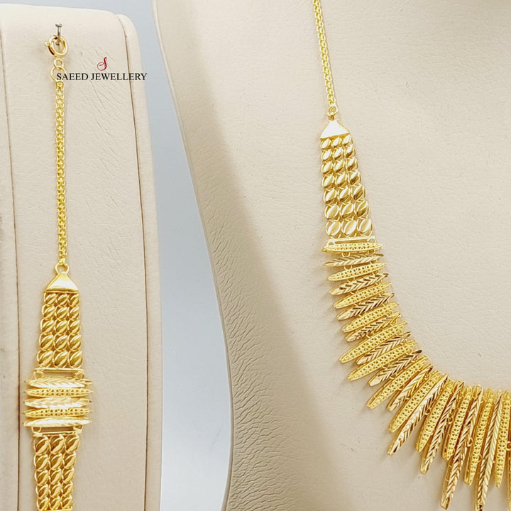 Four Pieces Sun Set Made Of 21K Yellow Gold by Saeed Jewelry-27687