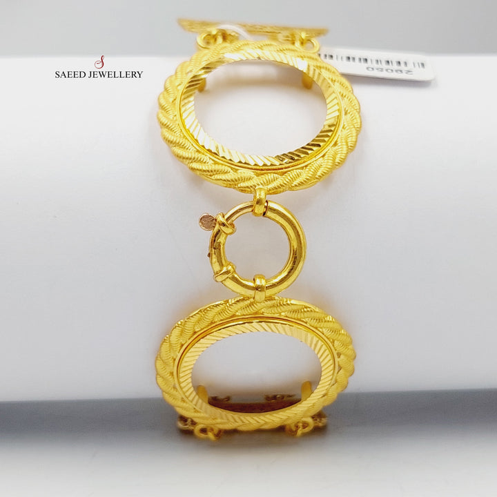 Frame Bracelet  Made Of 21K Yellow Gold by Saeed Jewelry-29050