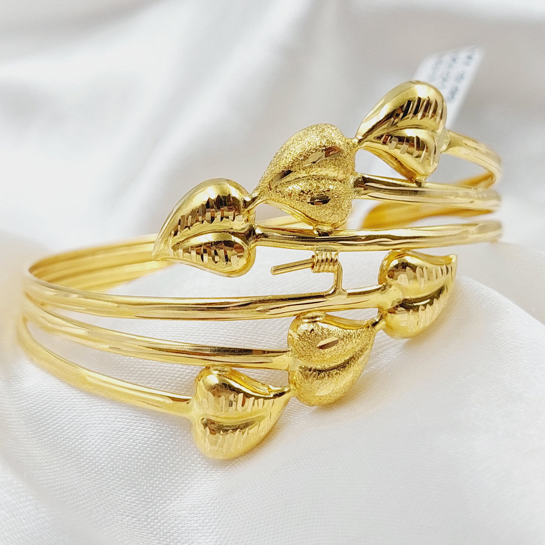 Heart Bracelet  Made Of 21K Yellow Gold by Saeed Jewelry-29005