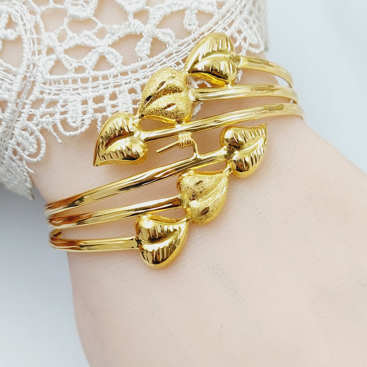 Heart Bracelet  Made Of 21K Yellow Gold by Saeed Jewelry-29005