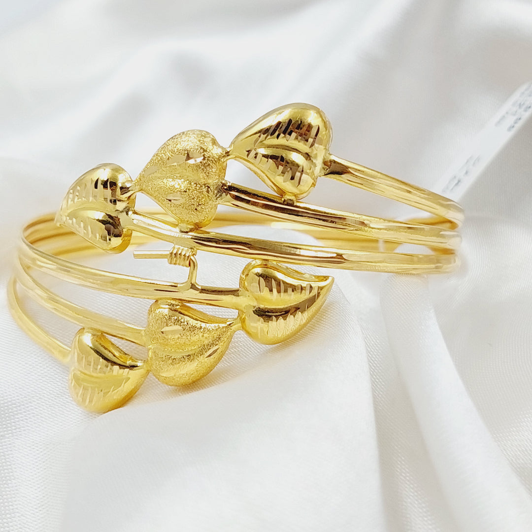 Heart Bracelet  Made Of 21K Yellow Gold by Saeed Jewelry-29005