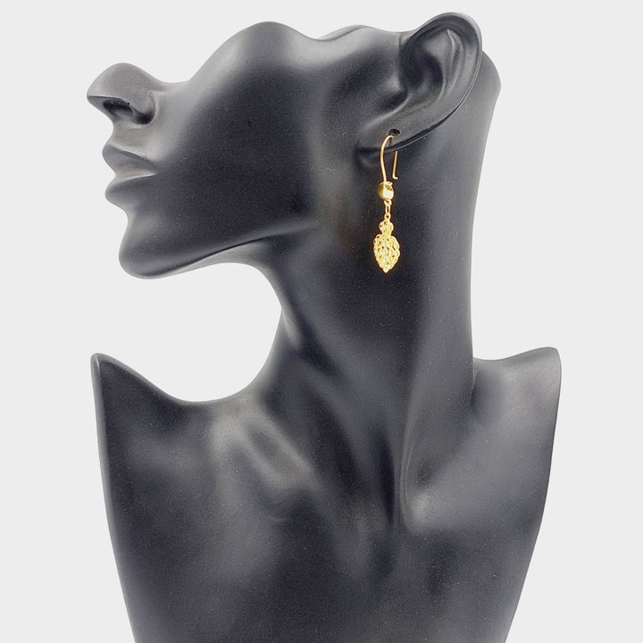 Heart Earrings Made Of 18K Yellow Gold
<br> by Saeed Jewelry-29343