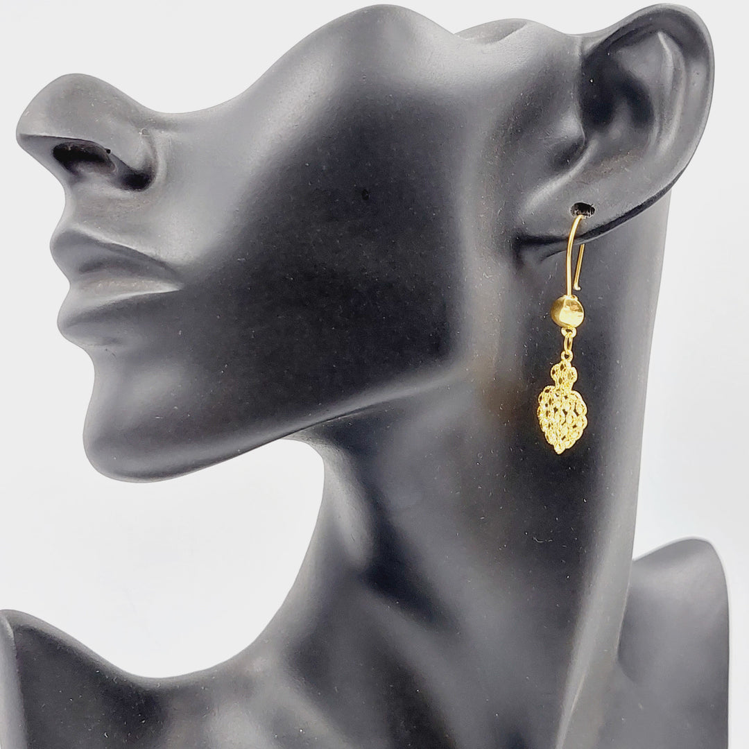 Heart Earrings Made Of 18K Yellow Gold
<br> by Saeed Jewelry-29343