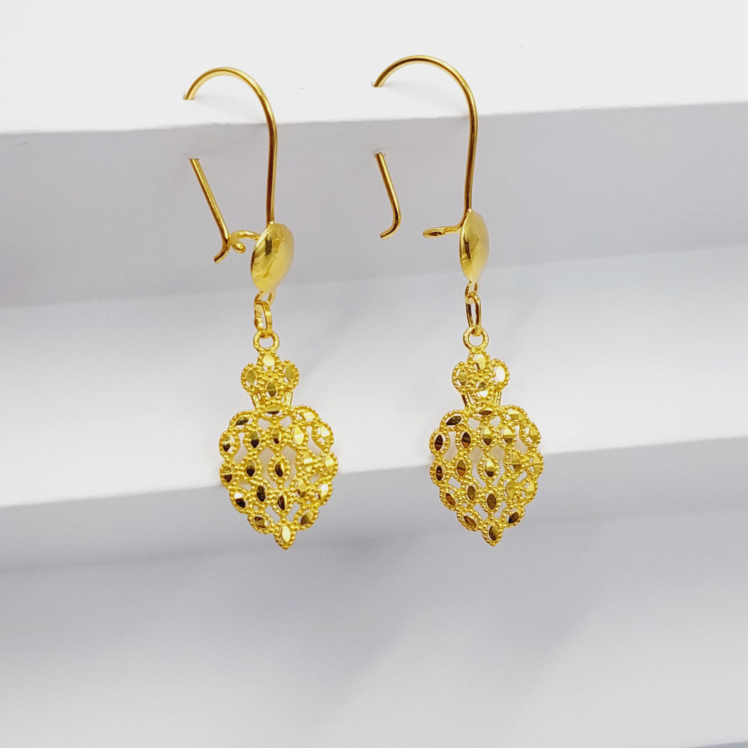 Heart Earrings Made Of 18K Yellow Gold
<br> by Saeed Jewelry-29343