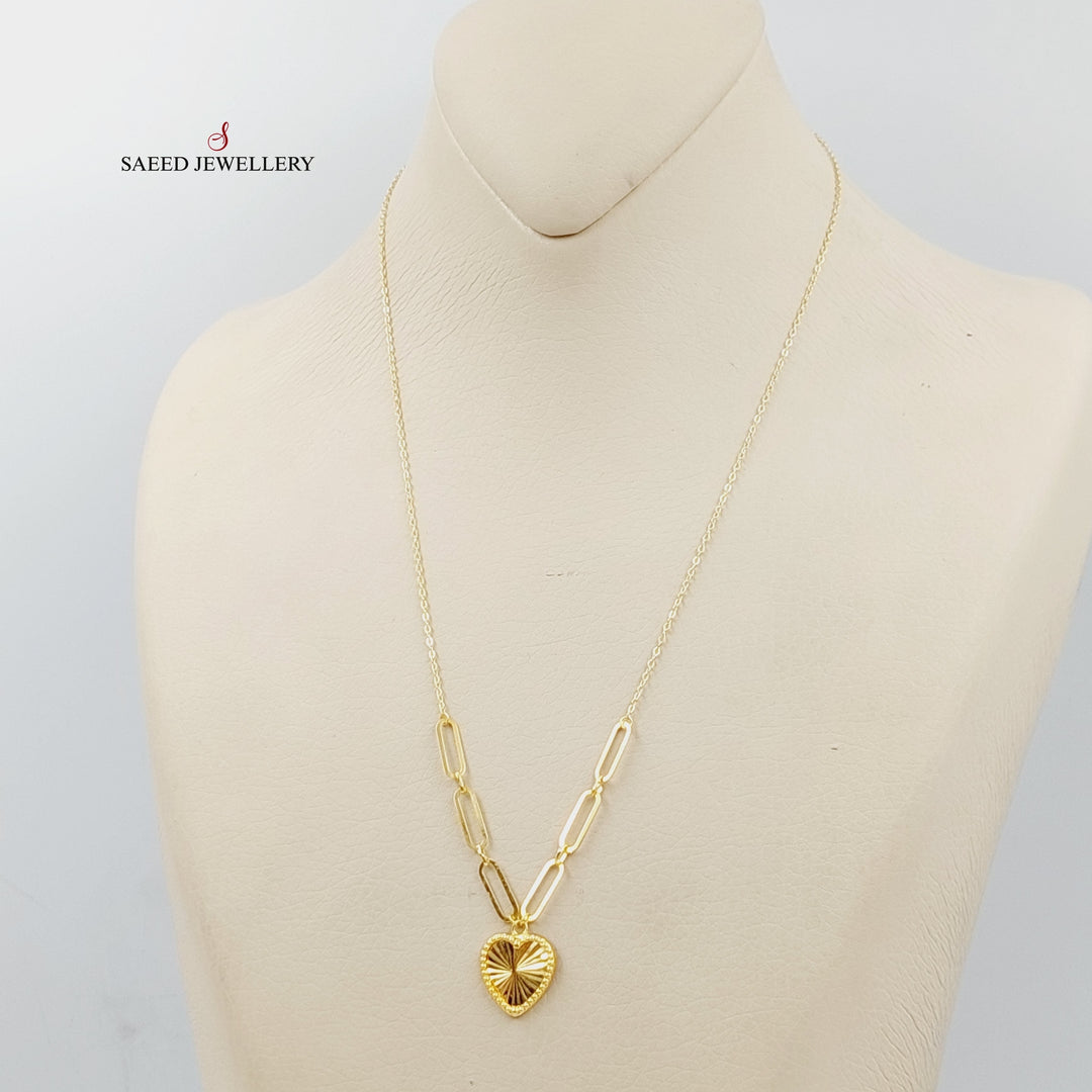Heart Necklace  Made Of 18K Yellow Gold by Saeed Jewelry-29269