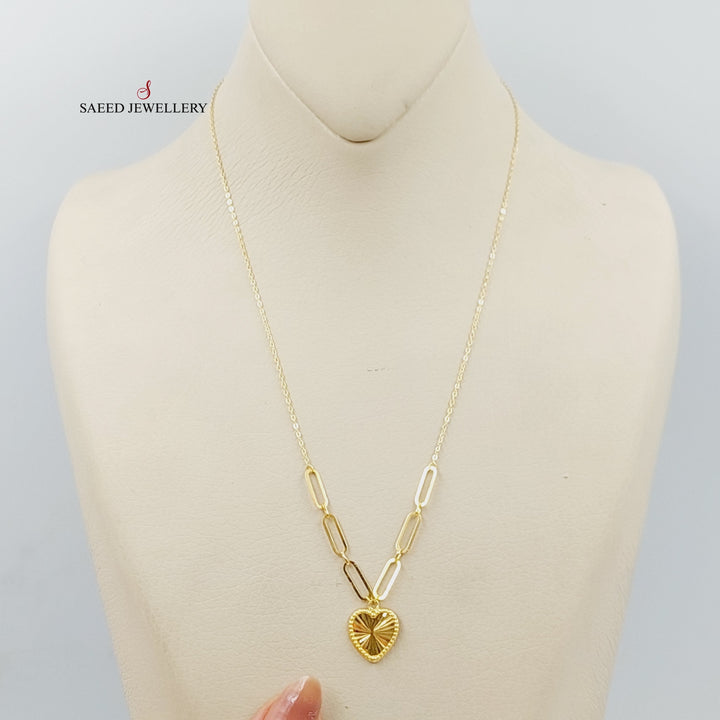Heart Necklace  Made Of 18K Yellow Gold by Saeed Jewelry-29269