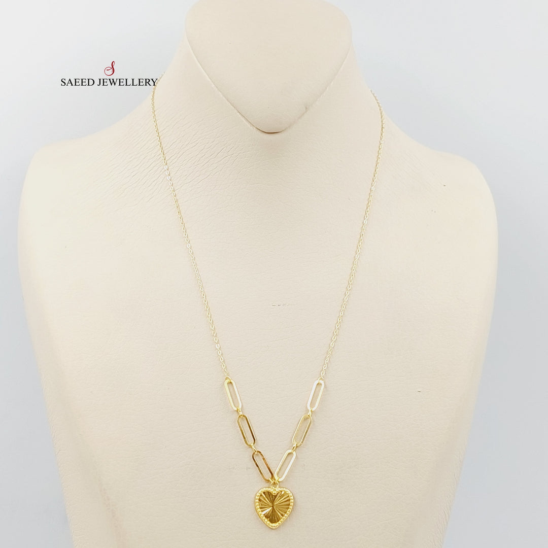 Heart Necklace  Made Of 18K Yellow Gold by Saeed Jewelry-29269