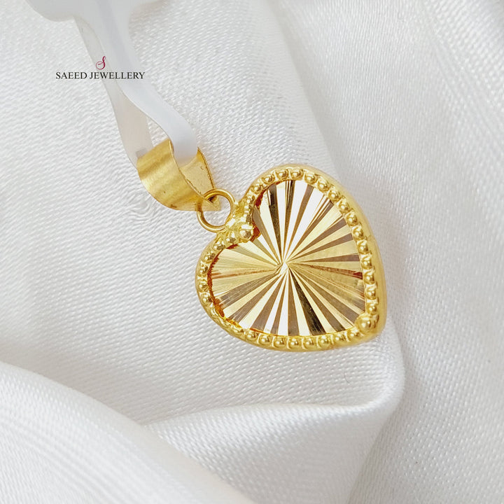 Heart Pendant Made Of 18K Yellow Gold by Saeed Jewelry-28522