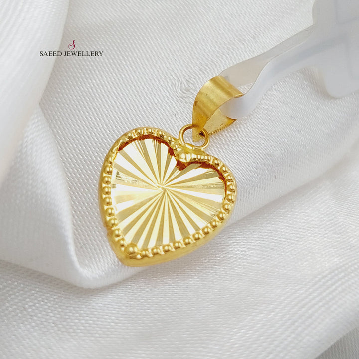 Heart Pendant Made Of 18K Yellow Gold by Saeed Jewelry-28522