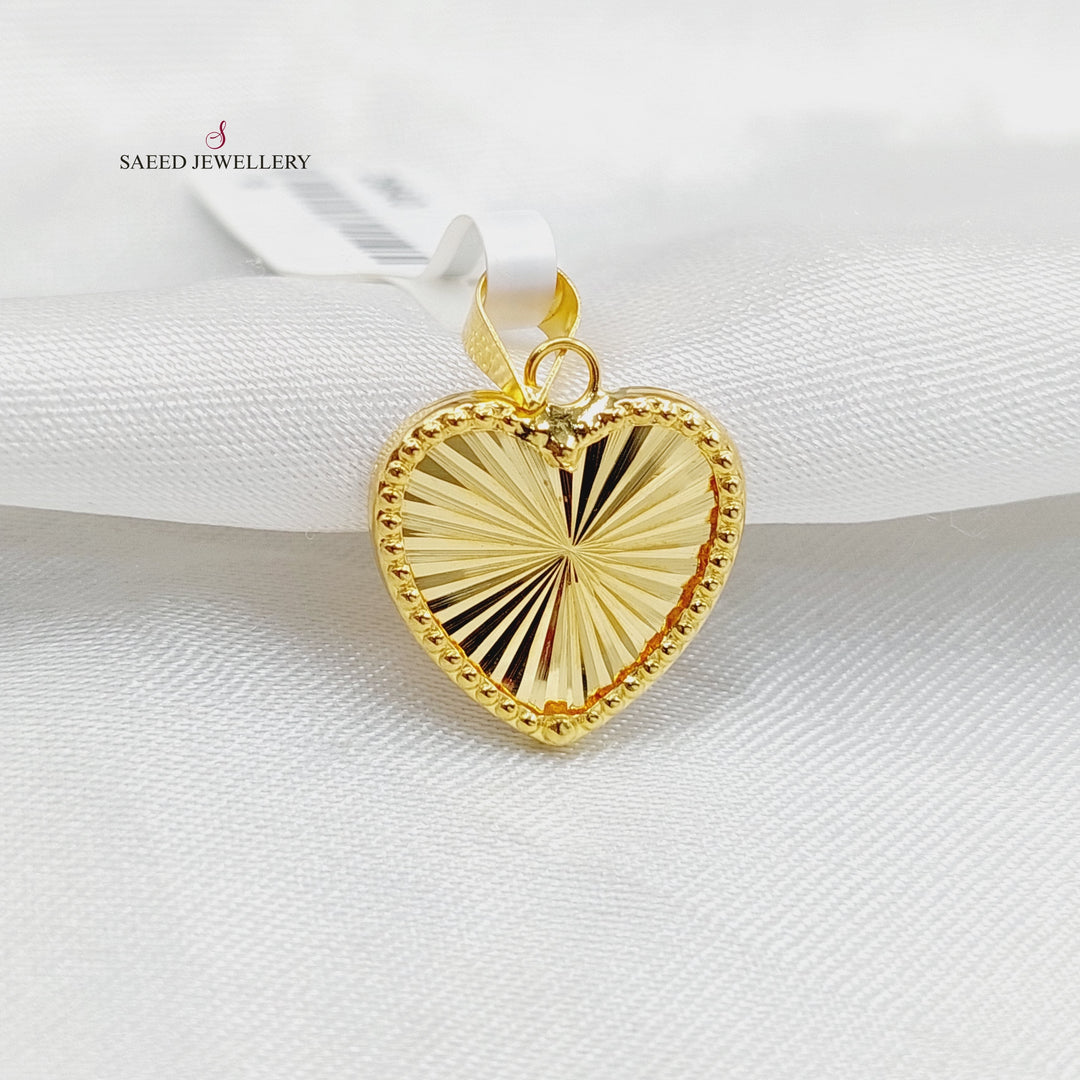 Heart Pendant  Made Of 18K Yellow Gold by Saeed Jewelry-29640
