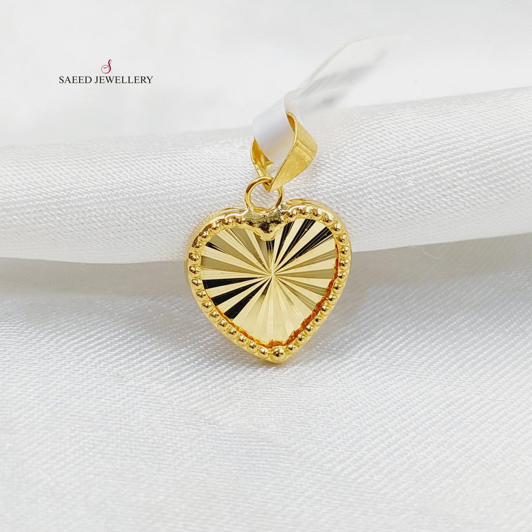Heart Pendant  Made Of 18K Yellow Gold by Saeed Jewelry-29641
