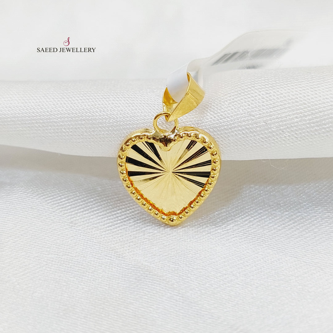 Heart Pendant  Made Of 18K Yellow Gold by Saeed Jewelry-29641