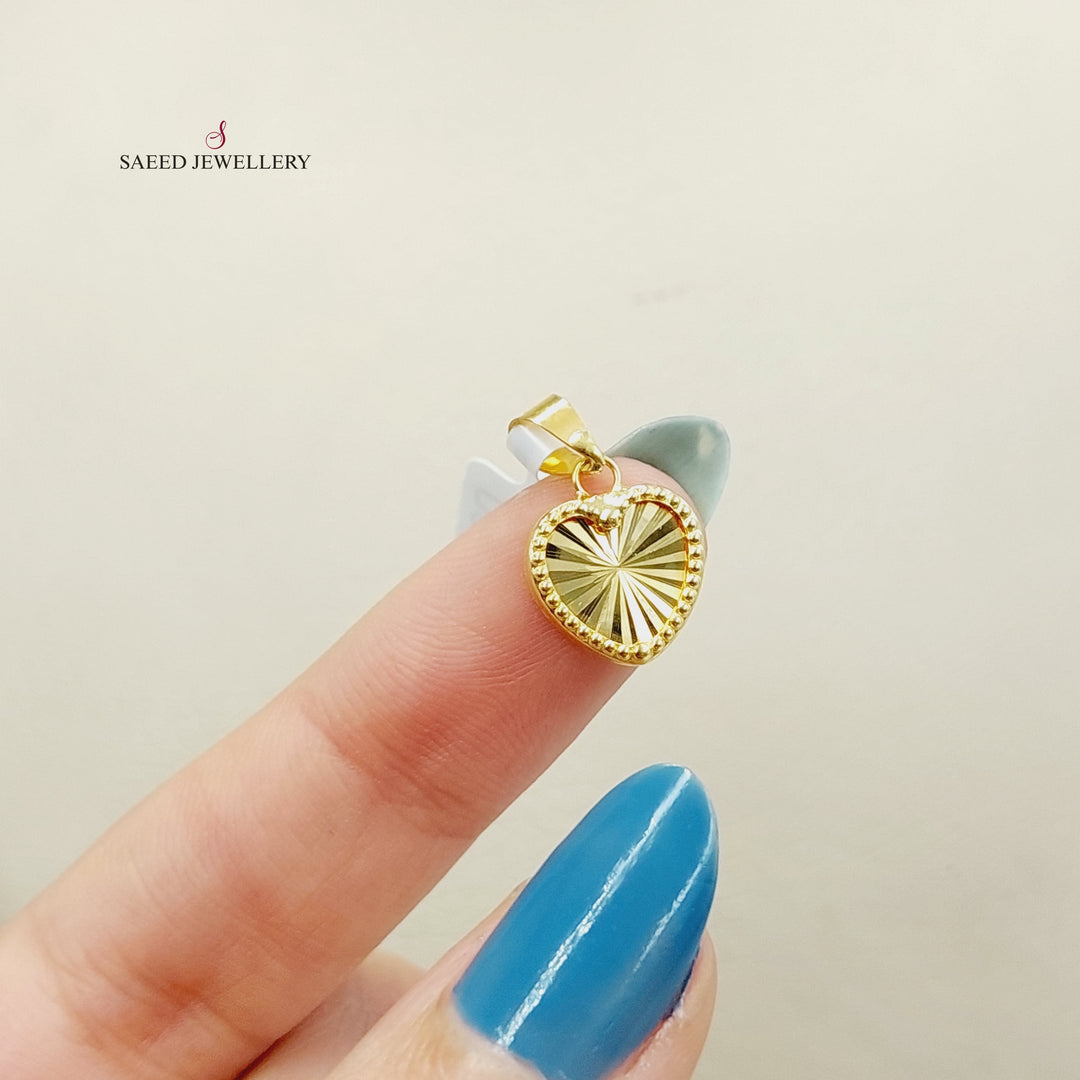 Heart Pendant  Made Of 18K Yellow Gold by Saeed Jewelry-29642