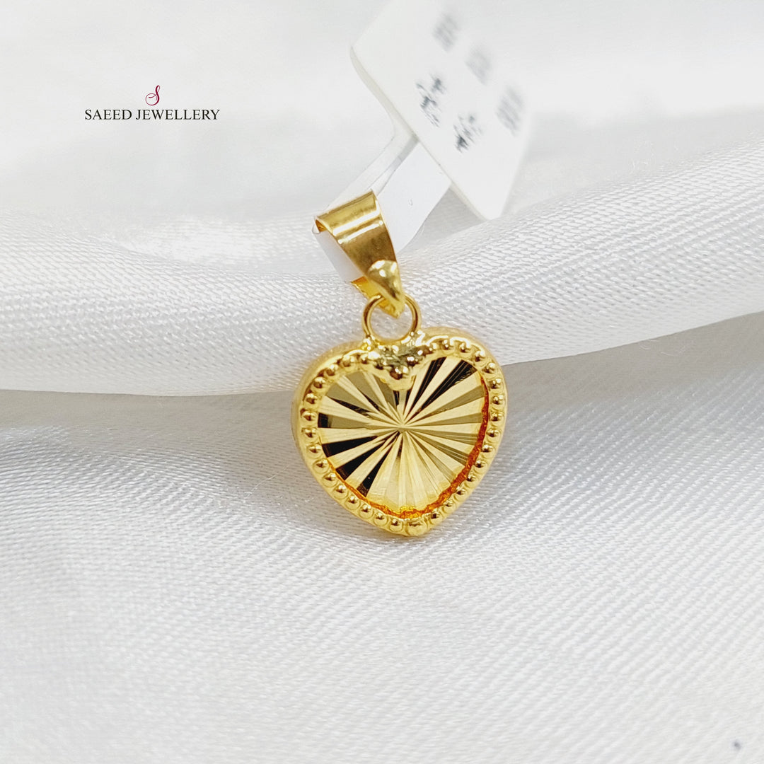 Heart Pendant  Made Of 18K Yellow Gold by Saeed Jewelry-29642