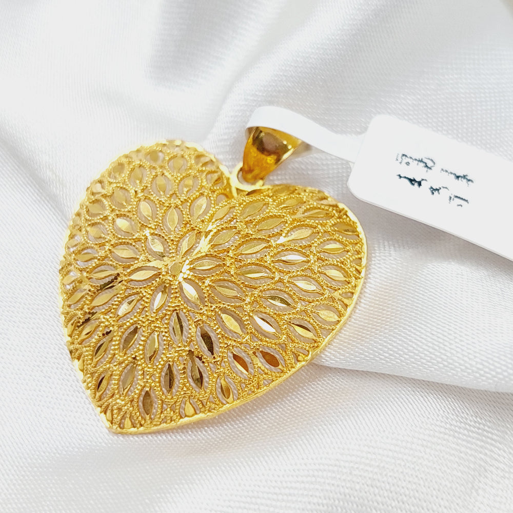 Heart Pendant  Made Of 21K Yellow Gold by Saeed Jewelry-28946