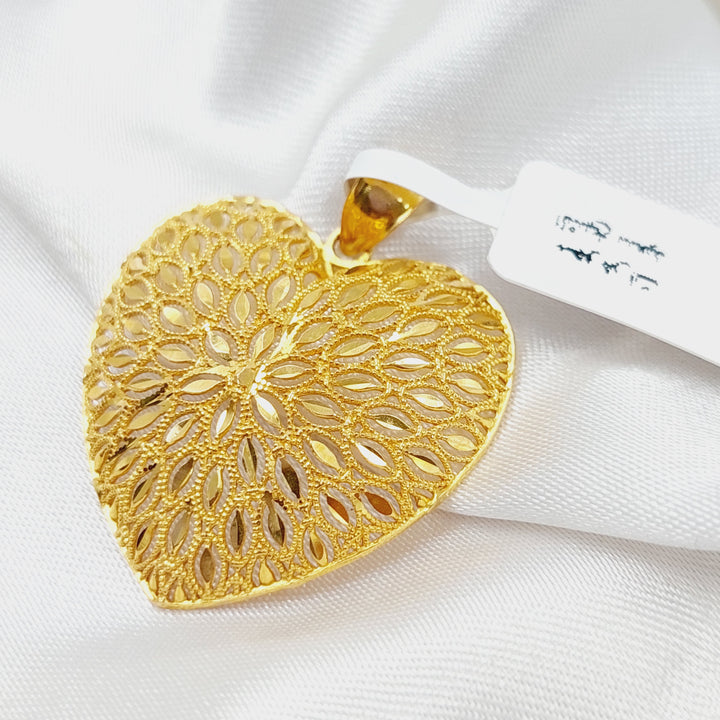 Heart Pendant  Made Of 21K Yellow Gold by Saeed Jewelry-28946