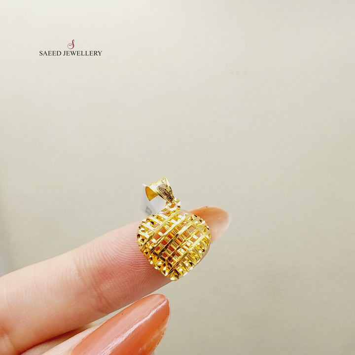 Heart Pendant  Made Of 21K Yellow Gold by Saeed Jewelry-29725
