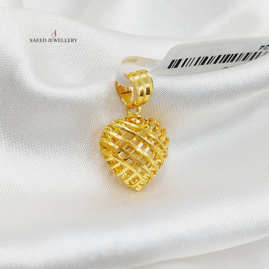 Heart Pendant  Made Of 21K Yellow Gold by Saeed Jewelry-29726