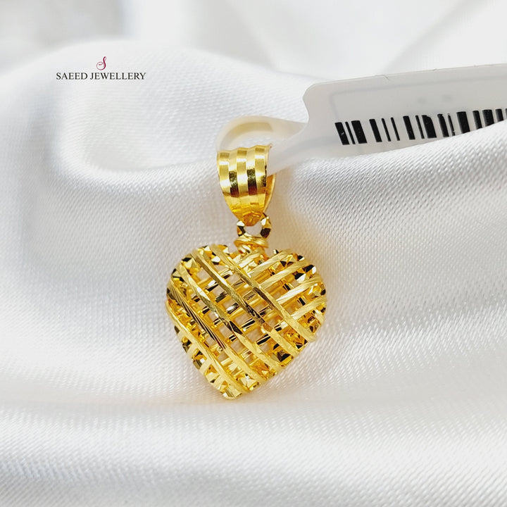 Heart Pendant  Made Of 21K Yellow Gold by Saeed Jewelry-29726