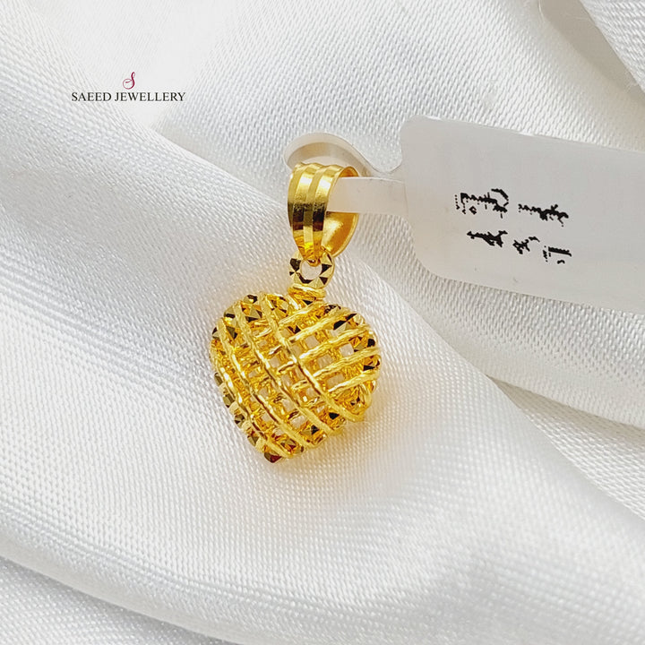 Heart Pendant  Made Of 21K Yellow Gold by Saeed Jewelry-29727