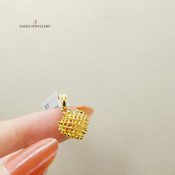 Heart Pendant  Made Of 21K Yellow Gold by Saeed Jewelry-29727