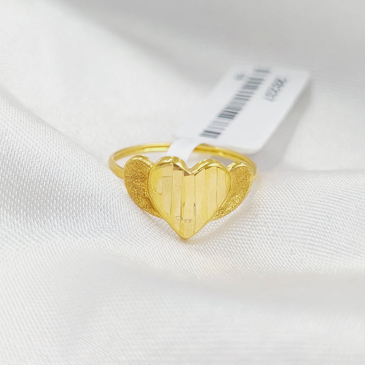 Heart Ring Made Of 18K Yellow Gold by Saeed Jewelry-28440