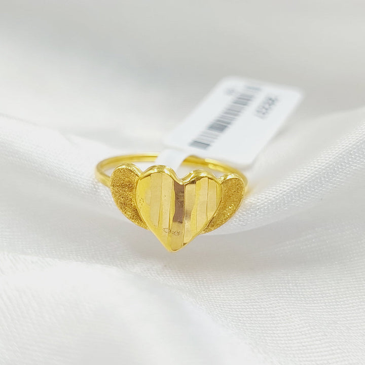 Heart Ring Made Of 18K Yellow Gold by Saeed Jewelry-28441