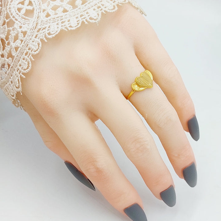 Heart Ring Made Of 18K Yellow Gold by Saeed Jewelry-28442
