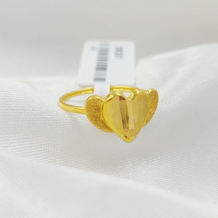 Heart Ring Made Of 18K Yellow Gold by Saeed Jewelry-28442