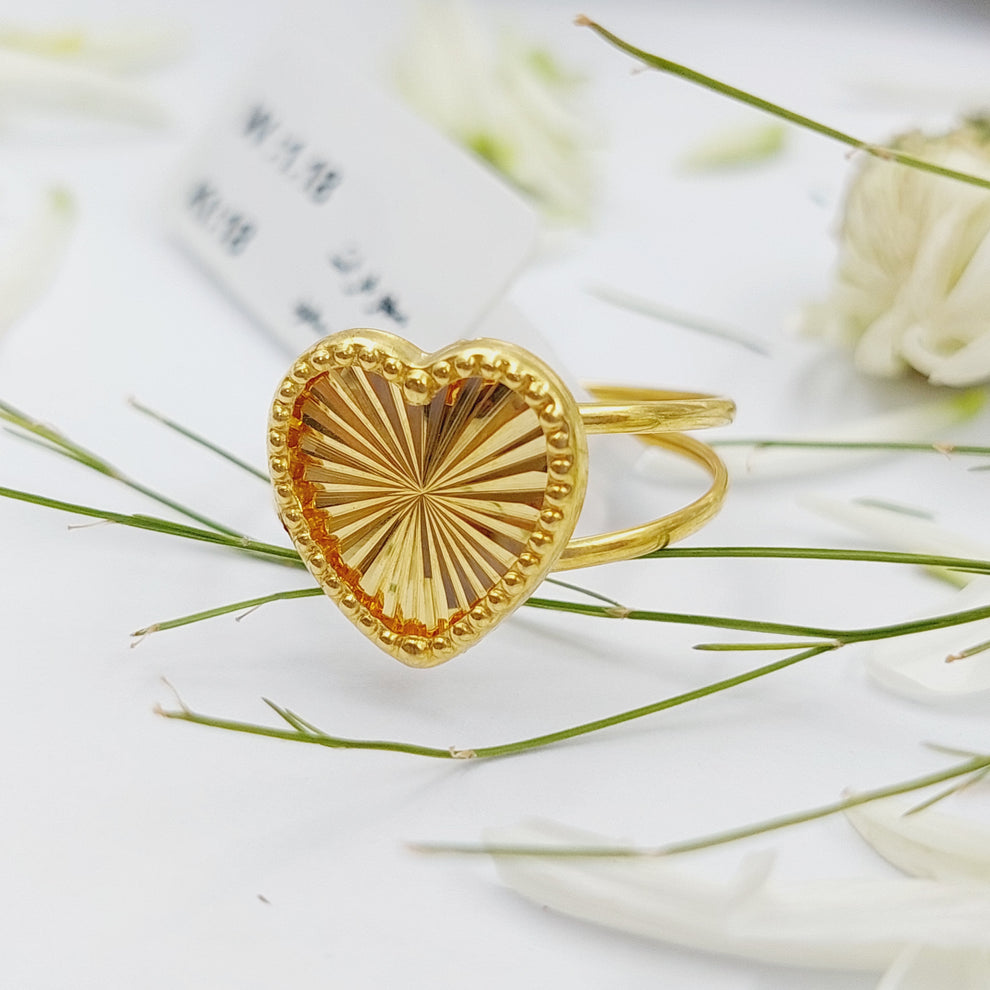 Heart Ring Made Of 18K Yellow Gold by Saeed Jewelry-28510