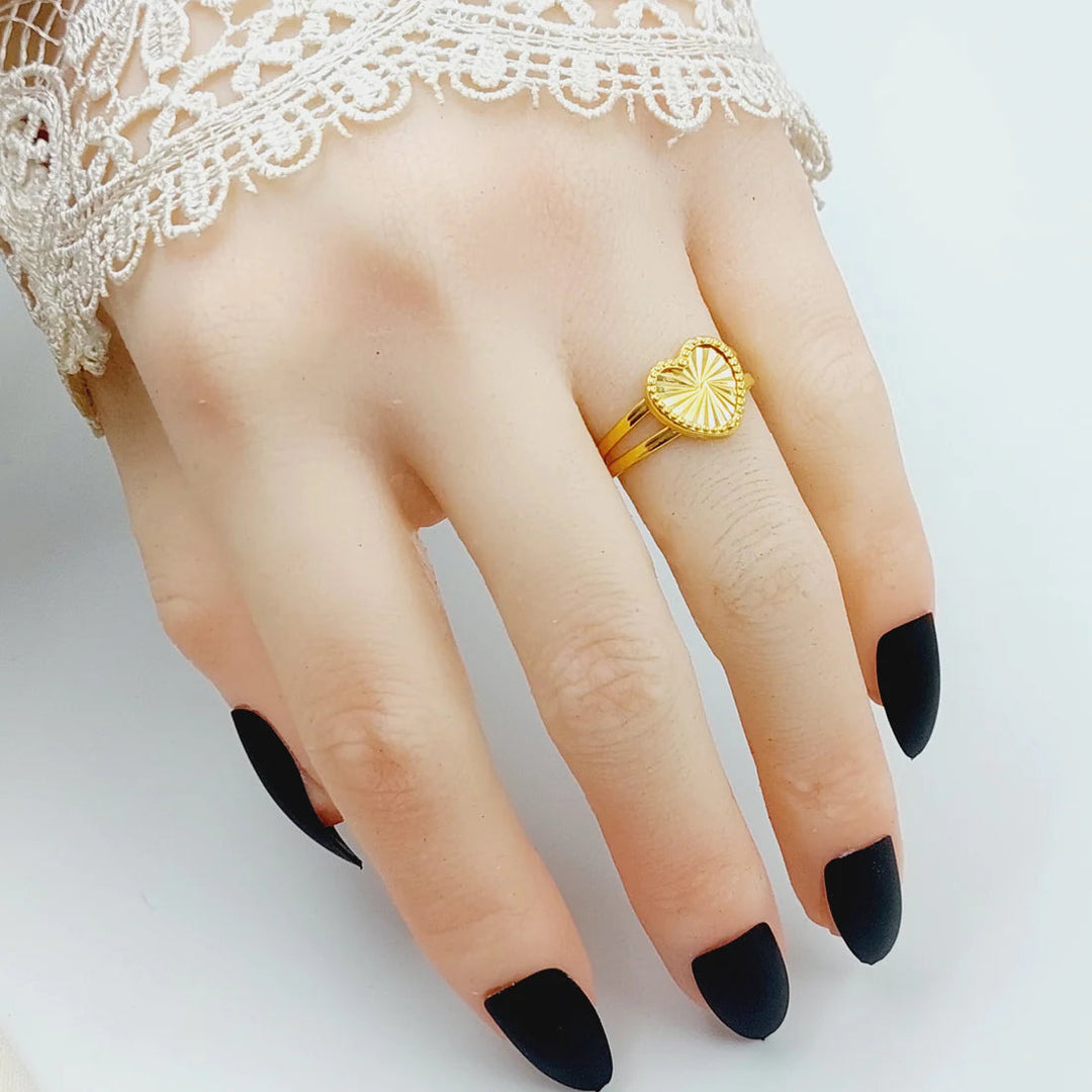 Heart Ring  Made Of 18K Yellow Gold by Saeed Jewelry-28835