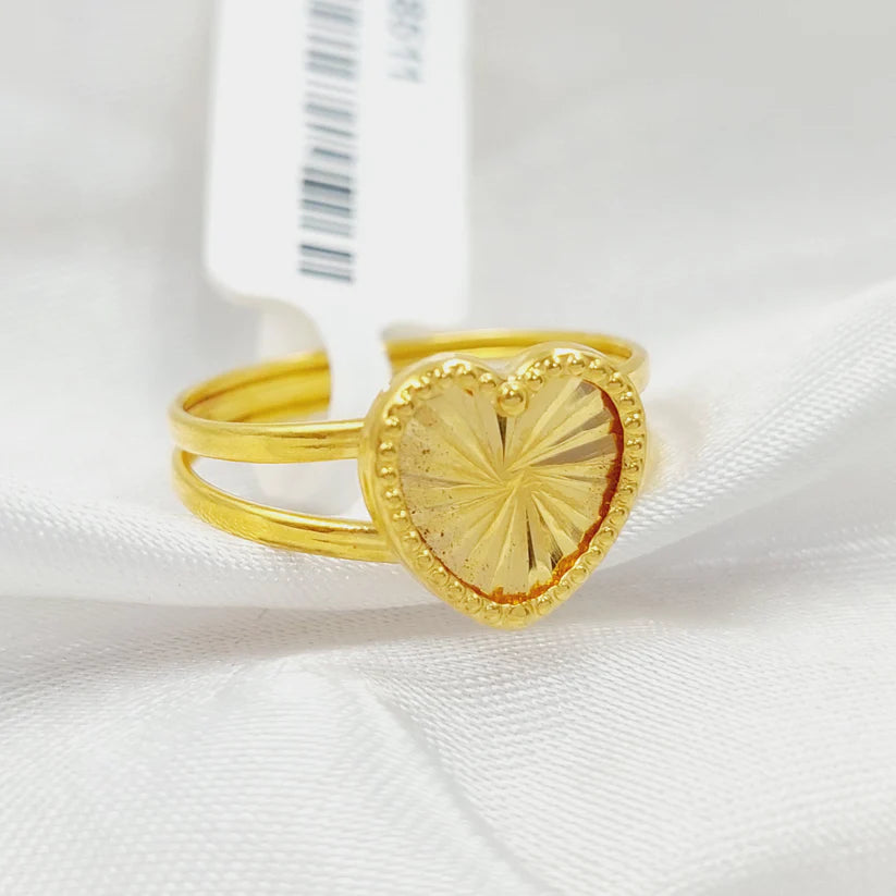 Heart Ring  Made Of 18K Yellow Gold by Saeed Jewelry-28835
