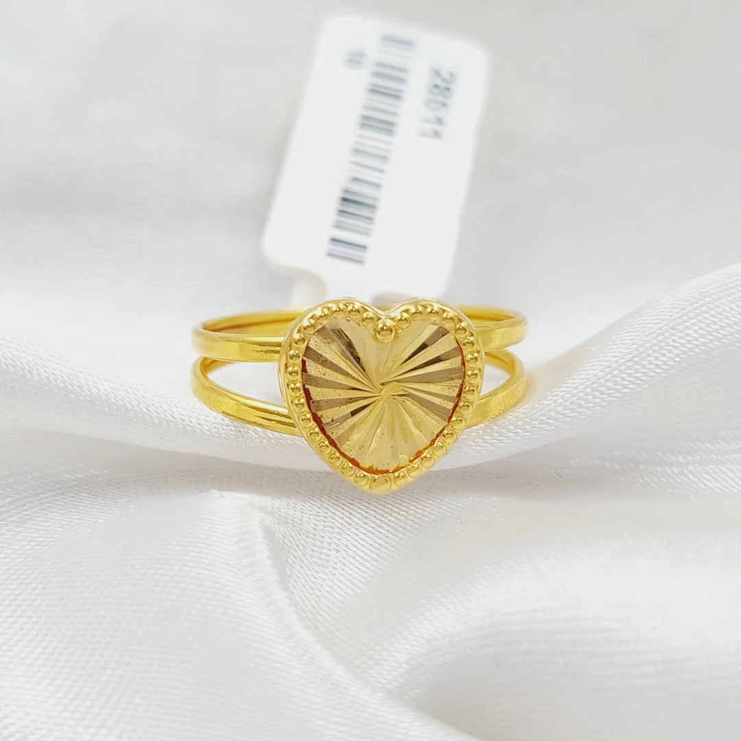 Heart Ring  Made Of 18K Yellow Gold by Saeed Jewelry-28835
